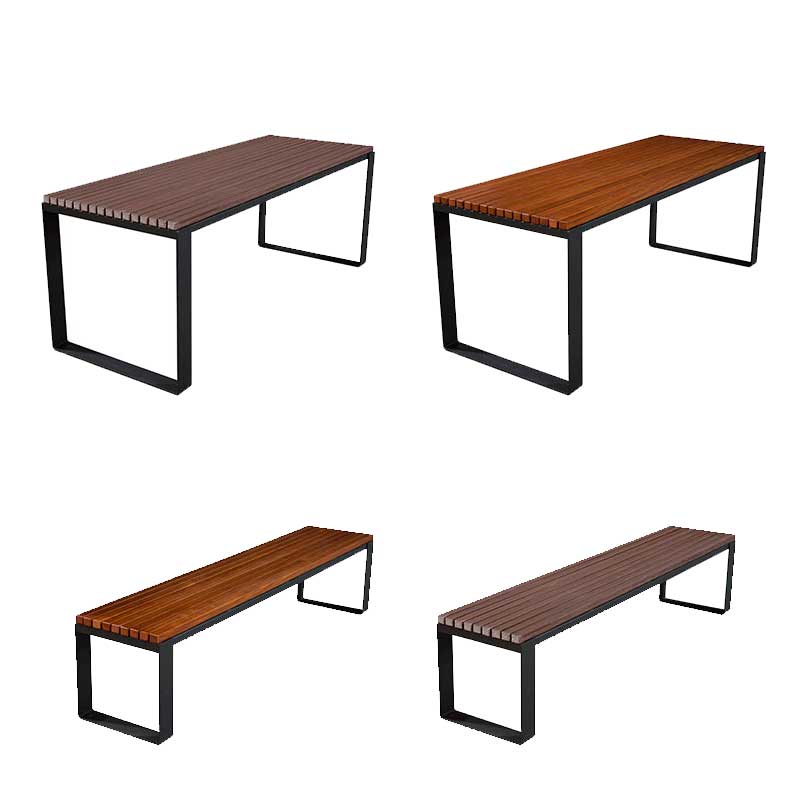 Taula de pícnic en plàstic reciclat per exteriors "Màlaga"